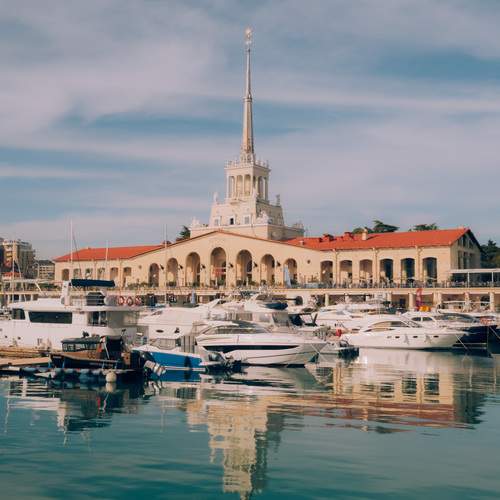 Морской вокзал города Сочи