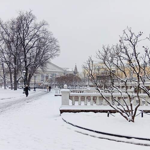 Москва. В Александровском саду.