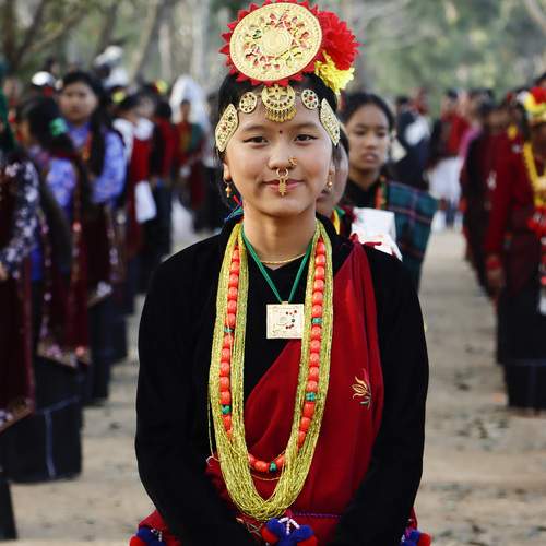 A Girl with Magar Cultural Dress