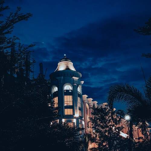 The architect at dusk