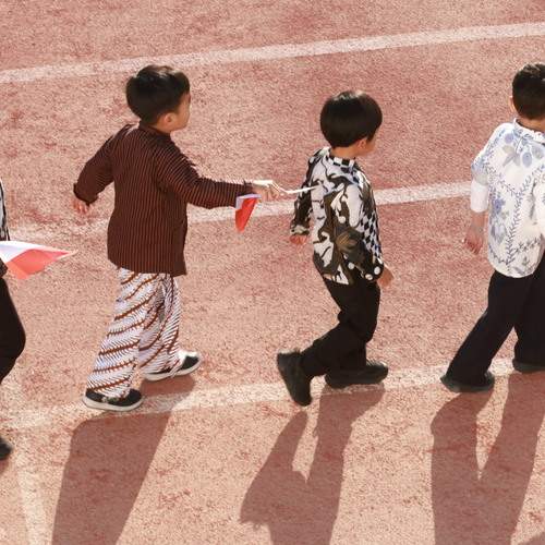 Little hearts parade with pride