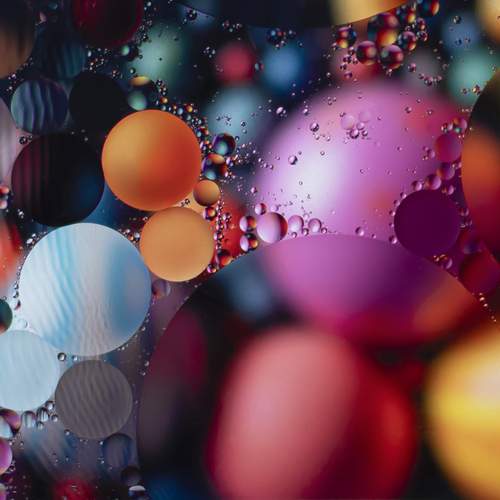 In the world of colored drops