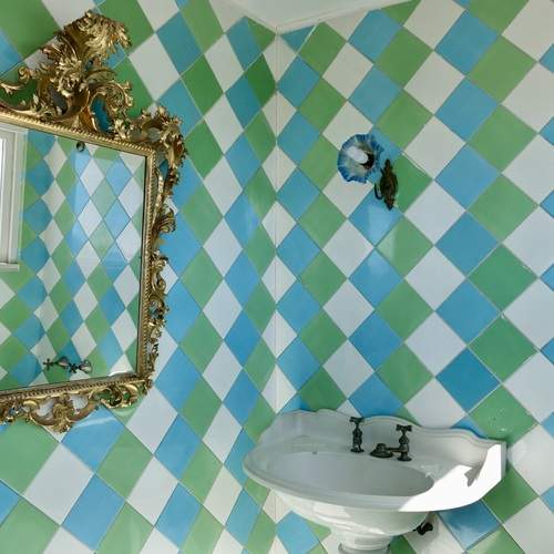 Colorful bathroom