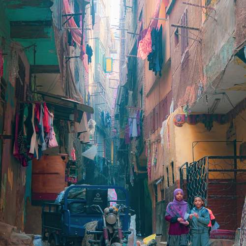 Garbage city street