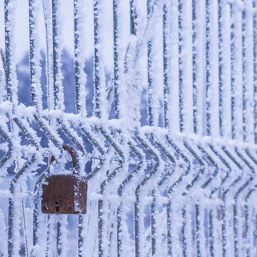 Frozen padlock