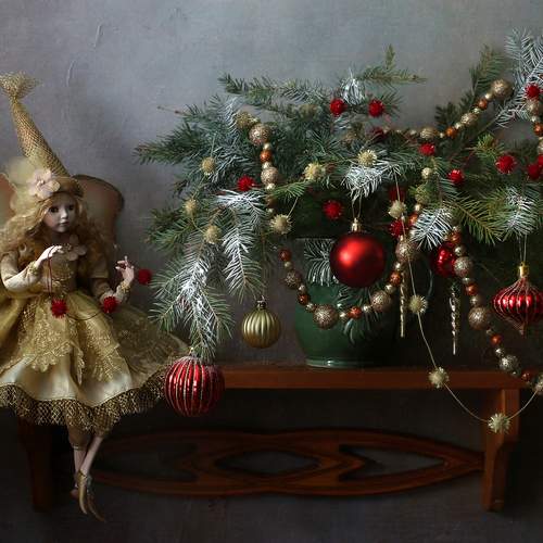 Новогодняя полка