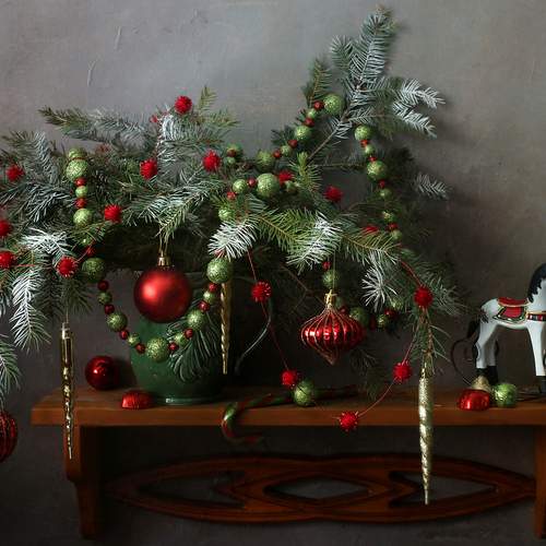 Новогодняя полочка