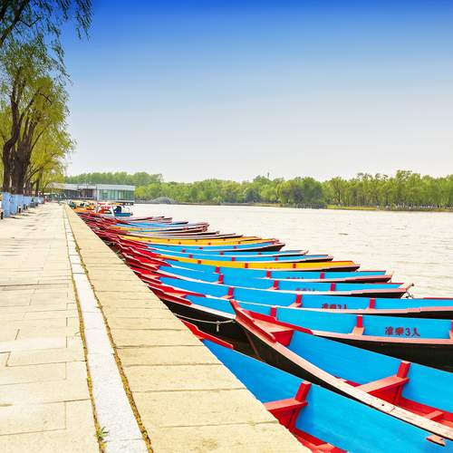 Лодки на реке Сунгари.