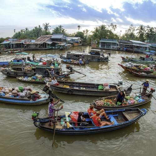 Market on the river