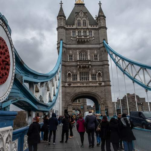 Walking Through Tower Bridge