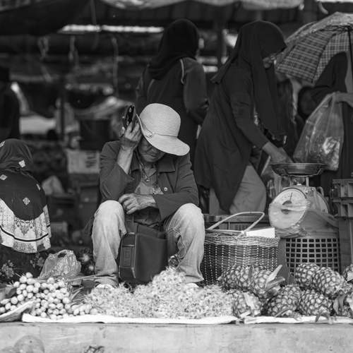 Elderly vendor