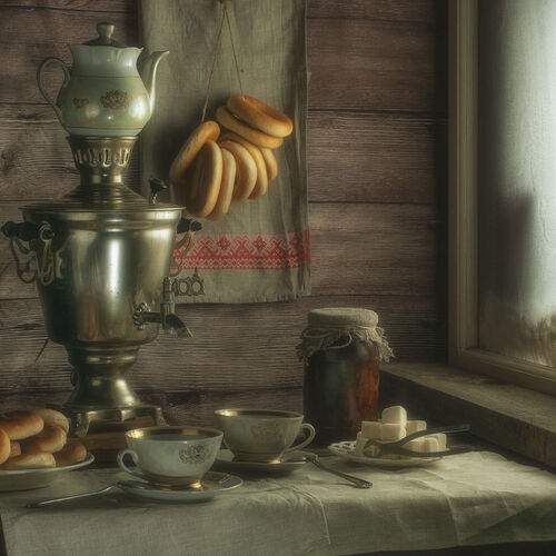 Утренний чай с баранками