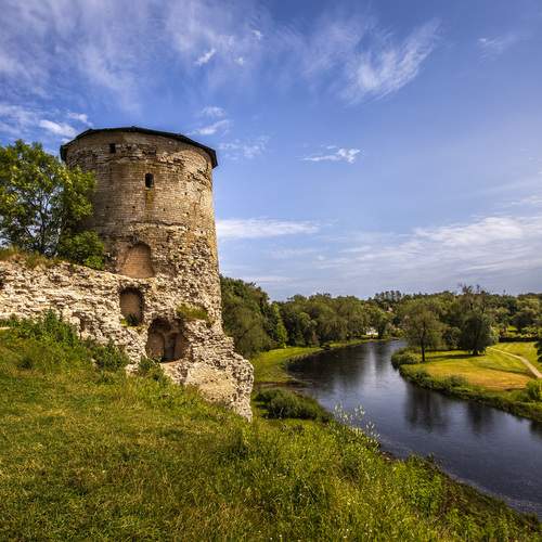 Old tower at Pskova river