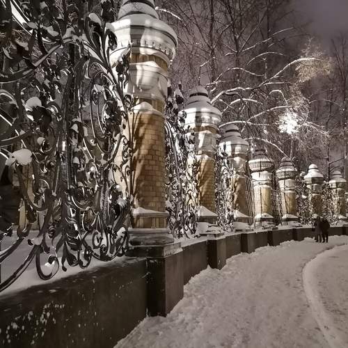 Снежная симфония Михайловского сада
