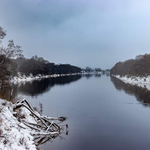 Зима на реке