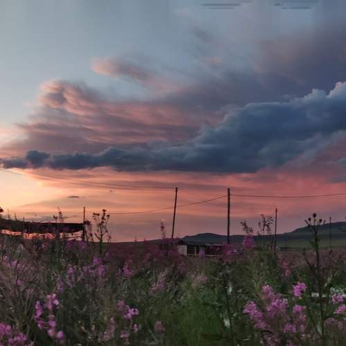 Закат в Хакасии