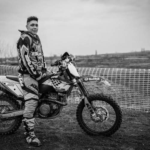 Motocross Rider at the Track