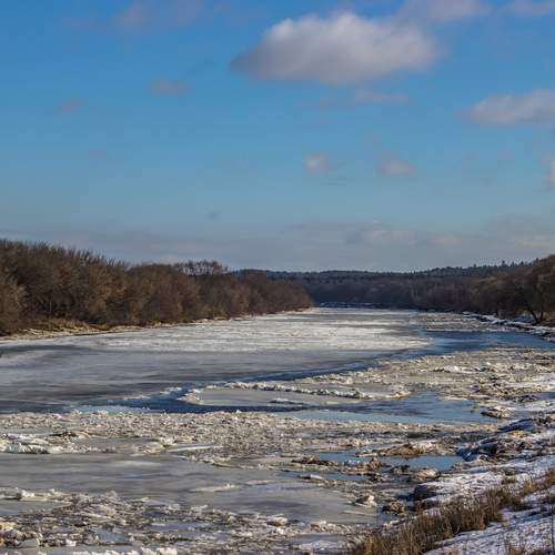 Днепр зимой
