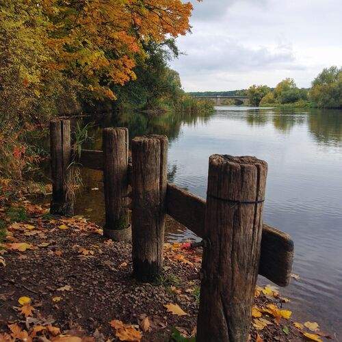 Calmness by Mulde river