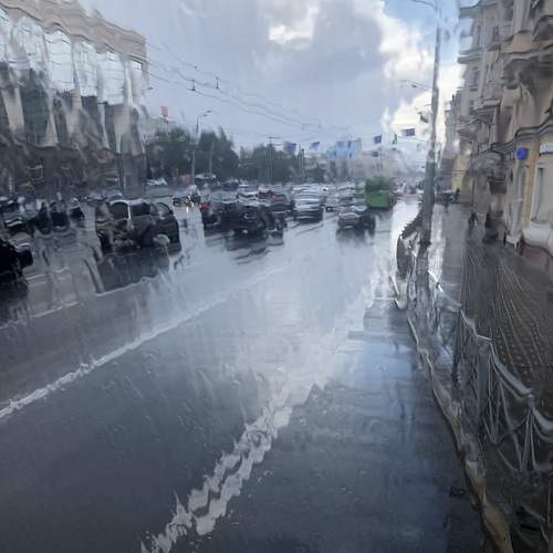 На улице дождь. Казань.