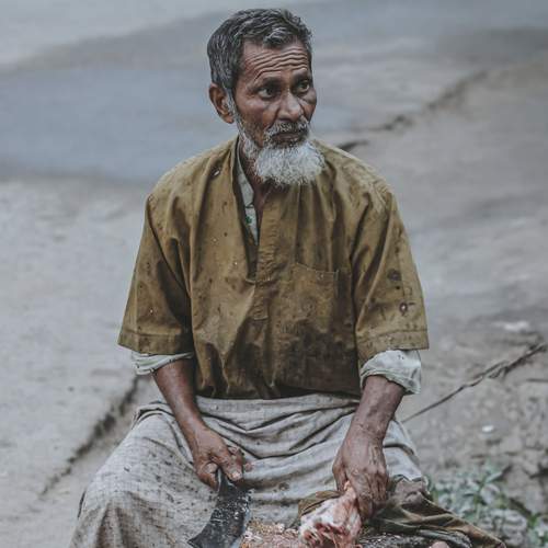 Silent Strength of the Street Butcher