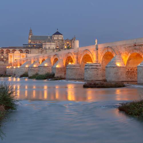 Old Roman bridge in Cordoba.