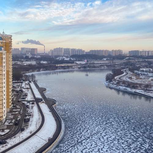 Зима началась. Москва-река.