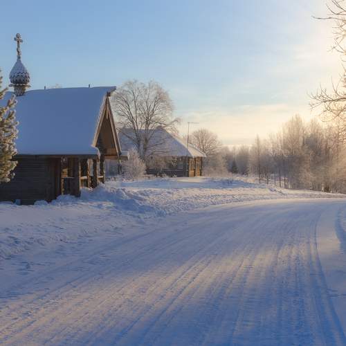 Придорожная часовенка.