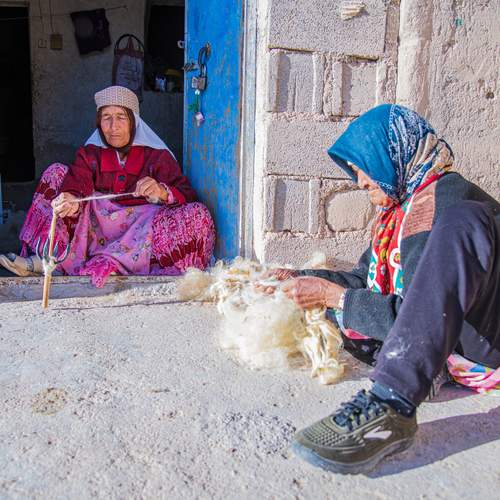 Spinning wool