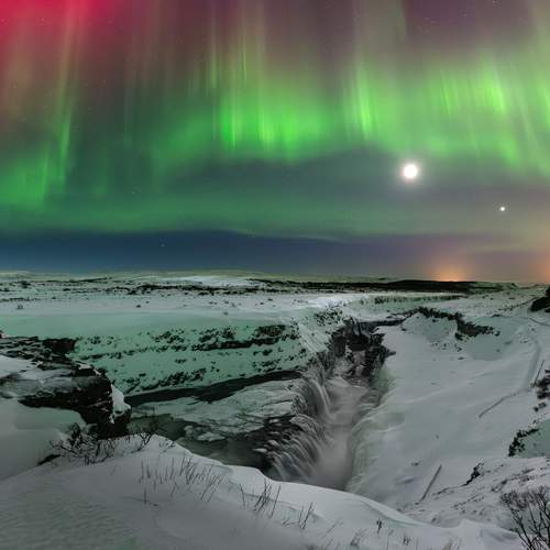 Waterfall glow