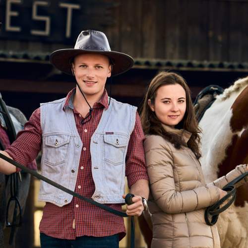 Сowboy and cowgirl