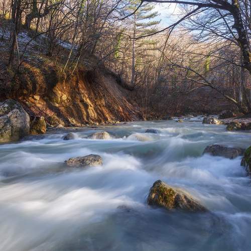 Зимняя речка Коккозка.