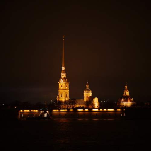 Night view of St. Petersburg