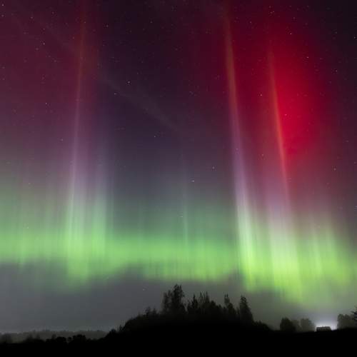 The sky above the village of Muya