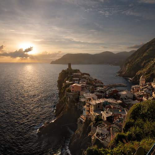 A calm evening by the sea