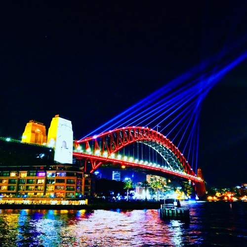 Vivid Sydney Harbour Bridge