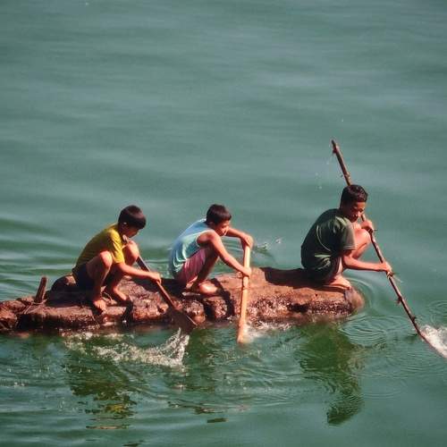 No matter what the challenge is we can face it together even in the river and we\'ll win for sure.