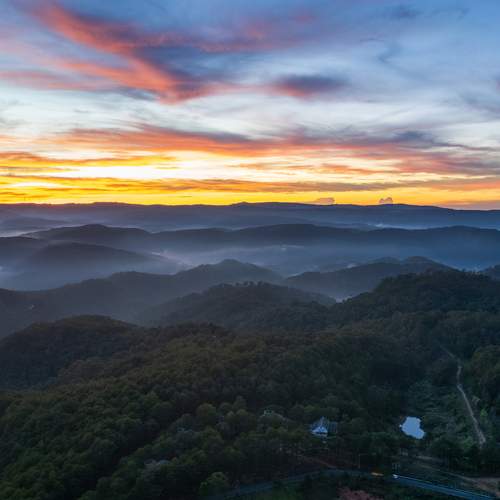 Sunrise from above