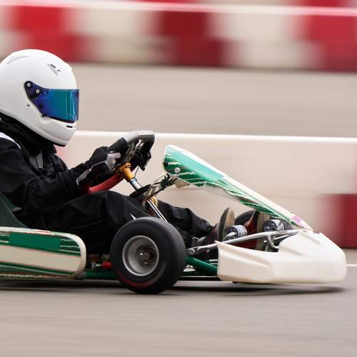 Зелёная молния на трассе