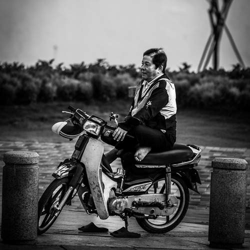 A Moment Between Rides