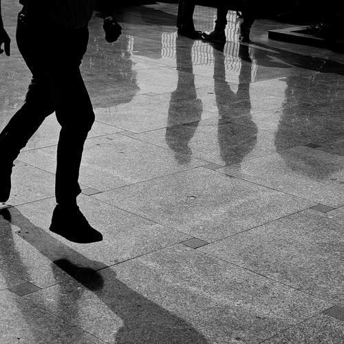 Running from nothing, chased by shadows