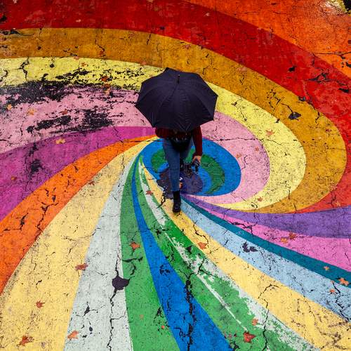 COLORES BAJO LA LLUVIA