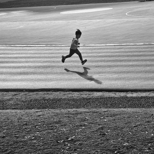 Leaping out