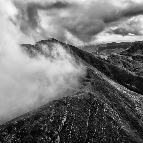 Clouds on the Apennine ridge