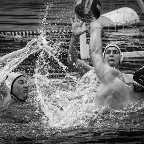 Decisive Moment in Water Polo Match