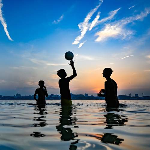 Playing In The Sunset