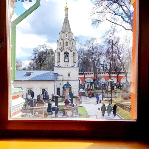 Вид из окна Большого собора Донского монастыря