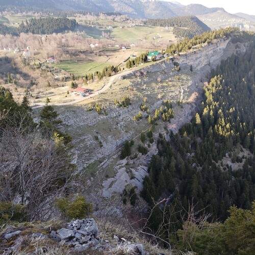 Sweeping Panoramic View of the Trabzon Highlands and Forested Ridge