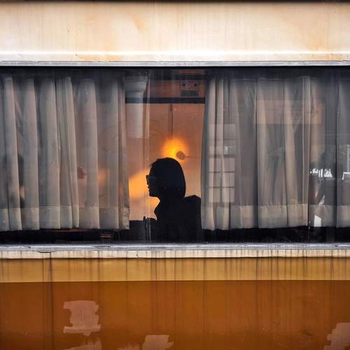 Light from the train window