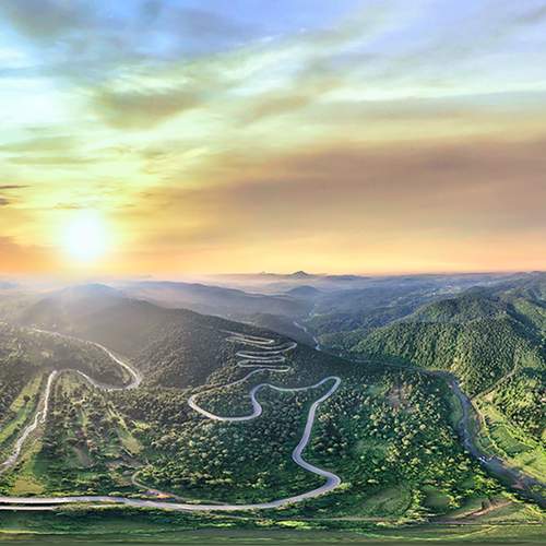 When the Sun Kisses the Hills